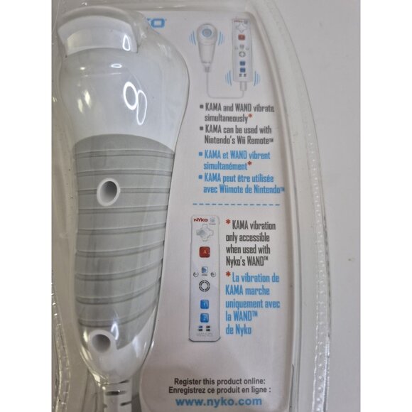 Nyko Kama Wired Nunchuck Controller for Wii #87075-A50  4ft- White - NEW/SEALED - Picture 3 of 7